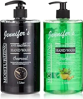 Jennifer's Hand Wash - Herbal & Charcoal, 2 x 1 Liter