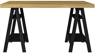 Artany Art Desk, Olmo with Black - W 135 x D 60 H 75 cm.