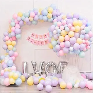 FOROO Party Pastel Balloons 100 Pcs 10