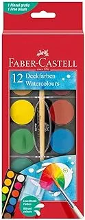 Faber-Castell Creativity for Kids Watercolor Cakes Set - 12 Count