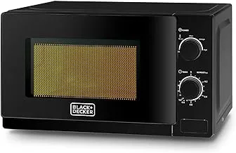 Black+Decker Mz2020P-B5 Microwave Oven, 20L, Grey