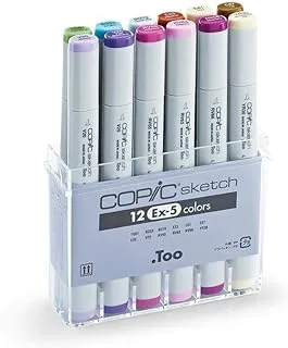 Copic Sketch 12Pc Colors Sets Ex 5, Multi Color, S12Ex-5, Cop 21075411