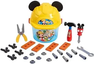 Disney Junior Mickey Mouse Handy Helper Tool Bucket, 29-Pieces