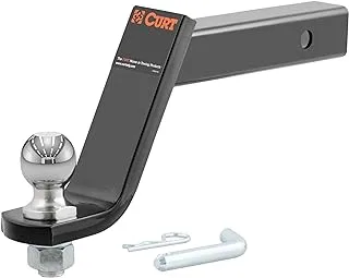 Curt 45064 Lifted Truck Trailer Hitch Mount With 2-Inch Ball & Pin, Fits 2-In Receiver, 7,500 Lbs, 6-Inch Drop