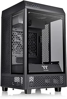 Thermaltake Tower 100 Black Edition Tempered Glass Type-C (Usb 3.1 Gen 2) Mini Tower Computer Chassis Supports Mini-Itx Ca-1R3-00S1Wn-00