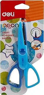 Deli ED60001 Craft Scissors Plastic-covered blade for safer use-Assorted Colors