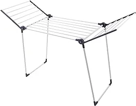 Feelings Cloth Drying Stand Foldable & Adjustable Cloth Dryer Laundry Hanger Drying Rails Butterfly Design Cloth Organizer for Indoor, Outdoor, Balcony, White