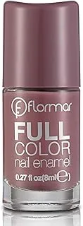 Flormar Full Color Nail Enamel, Fc62 Berry Brown, 8 ML