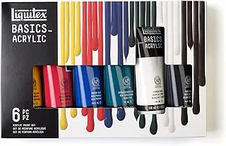 Liquitex Basics 6 Tube Acrylic Paint Set, 118ml