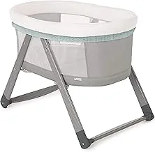 11913-1-Ingenuity Wood FoldAway Rocking Bassinet Classic™ - Wallace, Piece of 1-0 - 5 months - Portable - mesh side keep baby comfortable