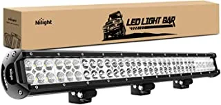 Nilight LED Light Bar 31Inch 198WOff Road Driving Light Spot Flood Combo Rooftop Led Bar Work Light 24V 12V for Van Camper Wagon Car Pickup ATV UTV SUV Truck Boat, 2 Years Warranty