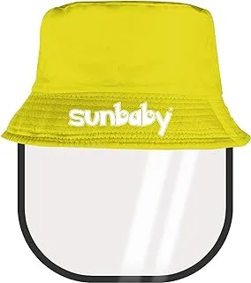 Sunbaby Girls Face Shield With Hat, Yellow-Buy 1 Get