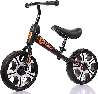 BAISHS pedals free Kids balance bike 12 - Black,PHY-01BK