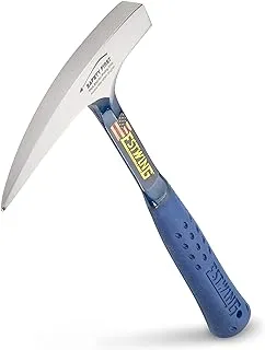 Estwing - E3-14P Rock Pick - 14 Oz Geological Hammer With Pointed Tip & Shock Reduction Grip - E3-14P Blue