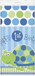 Unique First Birthday Turtle Plastic Tablecover