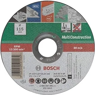 Bosch Diy Trennscheibe Multi Construction Fã¼R Winkelschleifer (Ã˜ 115 mm, Gerade, Acs 60 V Bf)