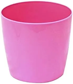 Dubai Garden Centre Plastic Round Plant Pot, 16 cm Size, Pink