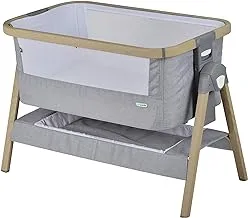 Mini Panda Natural Co-Sleeper Stand-Alone Baby Crib With Mosquito Net 0M-6M, Light Grey