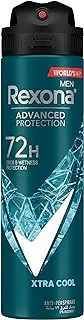 REXONA MEN Antiperspirant Deodorant Spray, 72 hour sweat & odor protection*, Xtra Cool, with MotionSense technology, 150ml