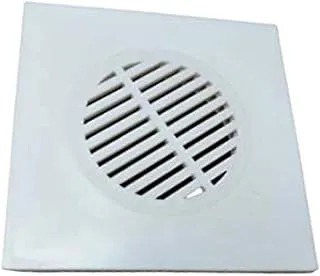 Royal Apex 15x15 cm PVC White Bathroom Shower Floor Drain Trap Strainer