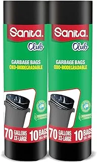 Sanita Club Garbage Bags Twin Pack - 70 Gallons, XX-Large, 20