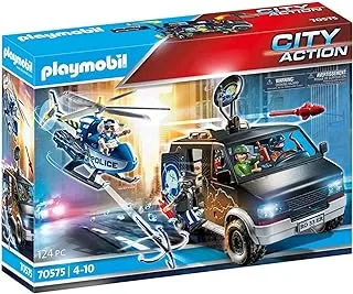 طائرة هليكوبتر من Playmobil مع عربة هارب