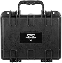 Monoprice Weatherproof/Shockproof Hard Case - Black Ip67 Level Dust And Water Protection Up To 1 Meter Depth With Customizable Foam, 10