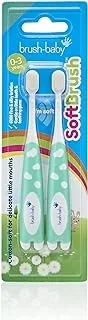 Brush Baby First Brush Mixed Colours (Pack Of 2) , Piece Of 1, Medium