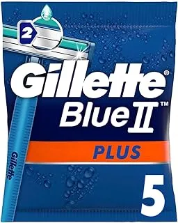 Gillette Blue II Plus Men's Disposable Razors 5pcs