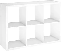 Closetmaid 4568 Decorative Open Back 6-Cube Storage Organizer, White