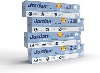 Jordan Fresh Breath Toothpaste, 4 X 75 ml