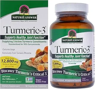 Nature's Answer Turmeric-3 5000 mg Vegetarian Capsules, 90's