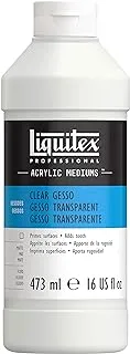 Liquitex Professional Gesso Surface Prep Medium, 473ml (16-oz), Clear