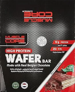 MUSCLE CORE NUTRITION High Protein Wafer Bar Milk Choc 12X40G: 08552