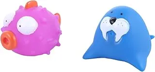 Pixie Pzz05 Floating Squirty Sea Lion And Bufferfish, 2 Pieces - Multicolor