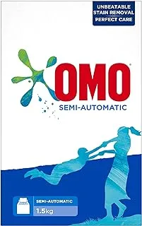 OMO Semi-Automatic Powder Laundry Detergent, for 100% effective stain removal, 1.5Kg