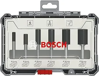 Bosch Professional 6 Piece Groove Cutter Set (For Wood, For Router With 6 mm Shank)