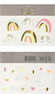 Meri Meri Neon Rainbow Tattoos 2 Sheets