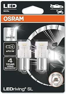 OSRAM LEDriving SL, ≜ P21W, Signal lights, White 6000K, LED Retrofit, off-road use only, Blister (2 lamps),