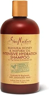 Shea Moisture Manuka Honey And Mafura Oil Intensive Hydration Shampoo For Unisex, 384 ML, White, 13 Fl Oz