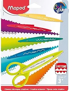 Maped Pinking Scissors, Assorted Colours