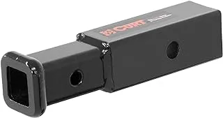 CURT 45770 Trailer Hitch Receiver Adapter Reducer, 2 to 1-1/4-Inch, 4-In Extension, 3,500 lbs, Black