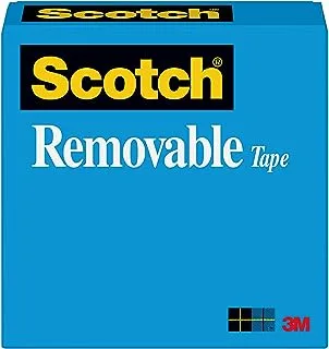 Scotch Removable Tape, 1 Roll, 3/4 in x 1,296 in, Post-it Technology (811) - Multicolour