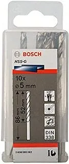 Bosch Metal Drill Bits Hss-Gp10-Hss-G-5.0Mm Tools Accessories, 2608595062