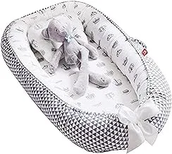 Star Babies Baby Star Babies Star Babies Baby Lounger Baby Nest Co-Sleeping For Baby, Ultra Soft Cotton & Breathable Anti Dustmite Portable Adjustable Newborn Lounger Crib Bassinet