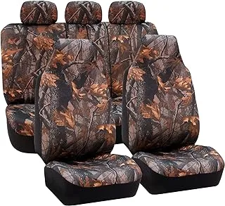 Fh Group Fb111Hunting115 Universal Fit Full Set Car Hunting Camouflage Automotive Seat Covers Fits Most Cars, Suvs, And Trucks (Airbag Compatible And Split Bench)