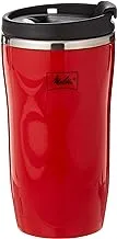 Melitta 6758256 Thermal Travel Coffee Flask Mug, 250m l Red