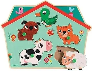 Djeco Ouaf Woof Wooden Sound Puzzle