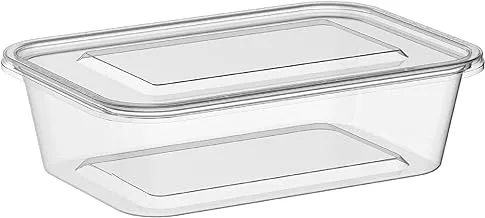 Cosmoplast 650 Ml Pack Of 10 Clear Microwave Containers With Clear Lids, Ifcmmwclt65S01Tp, Microwave Container