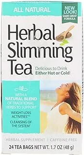 21st Century Slimming Tea - طبيعي - 24 كيس شاي